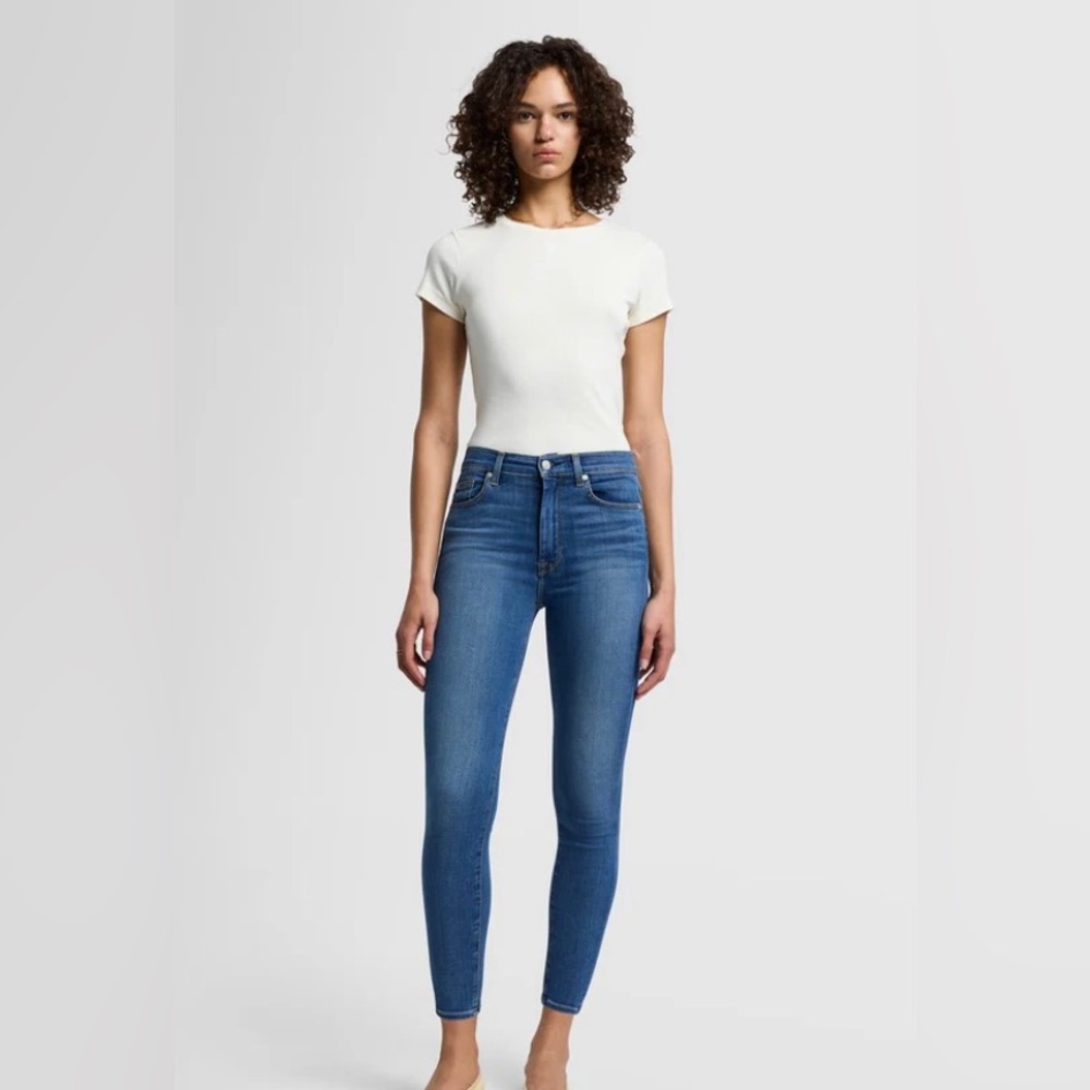 7 for all mankind denim B (air) skinny jeans 23